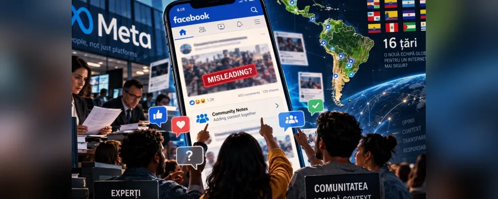 Meta testează un nou sistem de verificare a adevărului pe Facebook
